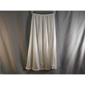 Warner's Half Slip M Women's Vintage White 33" Long Size Medium
